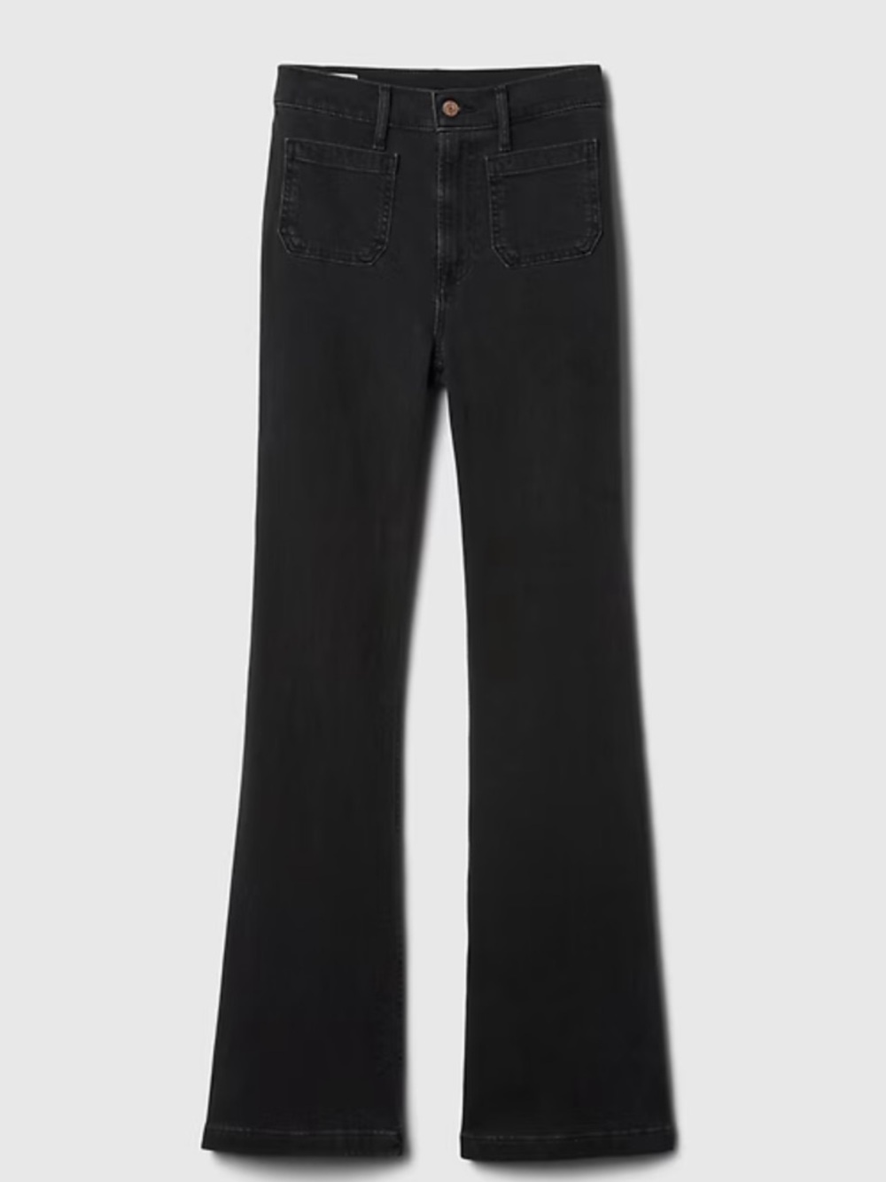 GAP Black 70’s Flare High-Rise petite Jeans 29/8p